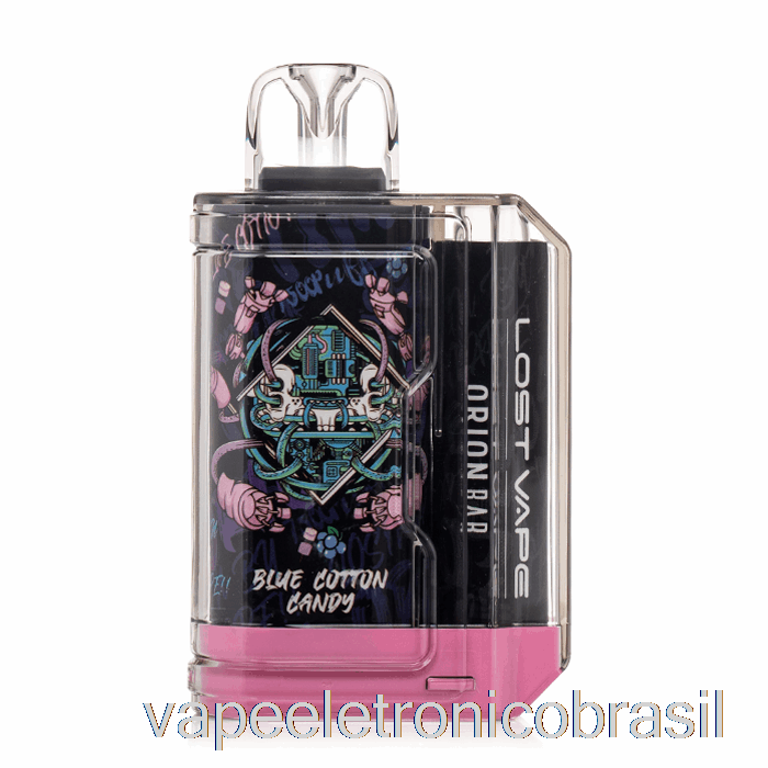 Vape Recarregável Vape Perdido Orion Bar 7500 Descartável Algodão Doce Azul